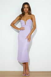 Dancing Out Midi Dress Lilac